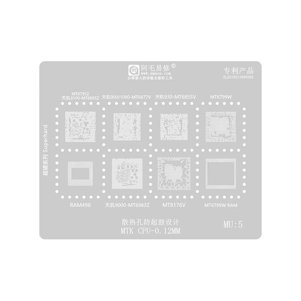 BGA-netting Amaoe for CPU MTK MU1-5