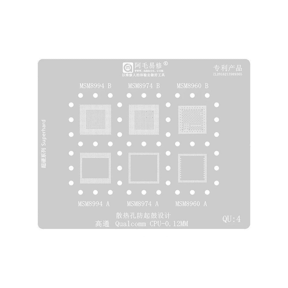 Amaoe BGA-maske for CPU Qualcomm QU1-8-serien