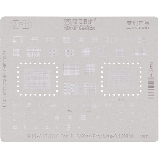 BGA-mal Amaoe U-IP11 for Apple iPhone 15-serien