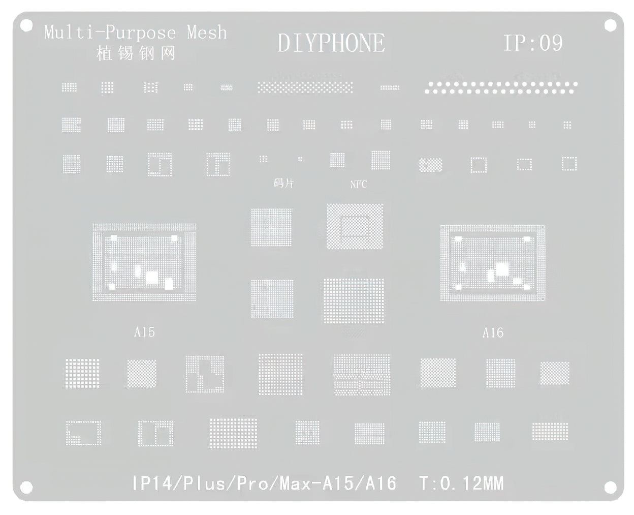 BGA-maske DIYPhone for Apple iPhone 14-serien
