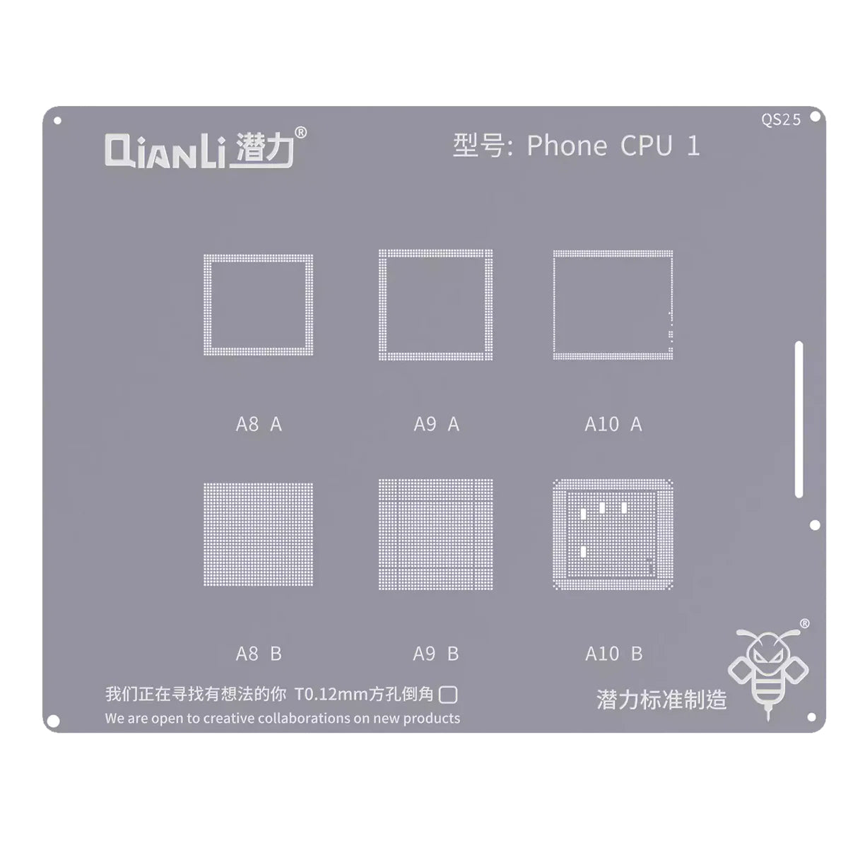 BGA-maske QIANLI QS25 for Apple iPhone-serien, CPU1