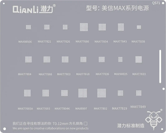 BGA-maske QIANLI QS71 for Mxim Max-serien