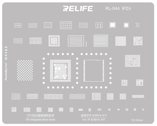 BGA-sil Relife RL-044 IPZ4 for Apple iPhone 8 / 8 Plus / X, CPU