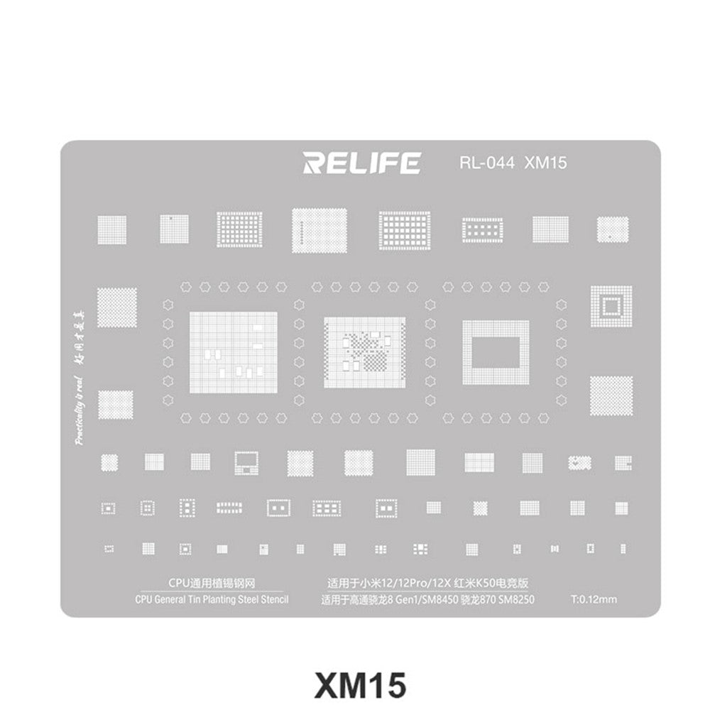 BGA-maske Relife RL-044 V2.0 for CPU Xiaomi-serien
