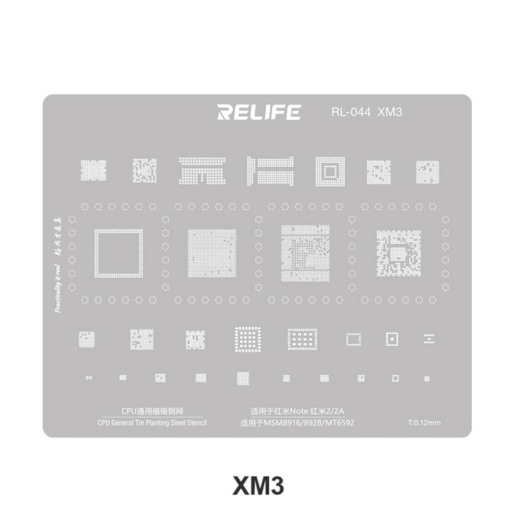 BGA-maske Relife RL-044 V2.0 for CPU Xiaomi-serien