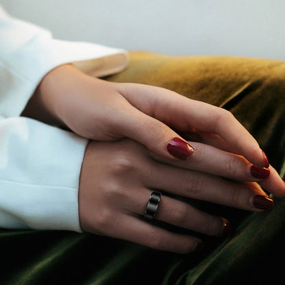 Smart Ring Techsuit R6, Størrelse 8, Svart