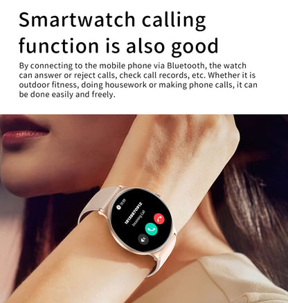 Smartklokke Blavec M01 Vesta Call, Rosa Gull