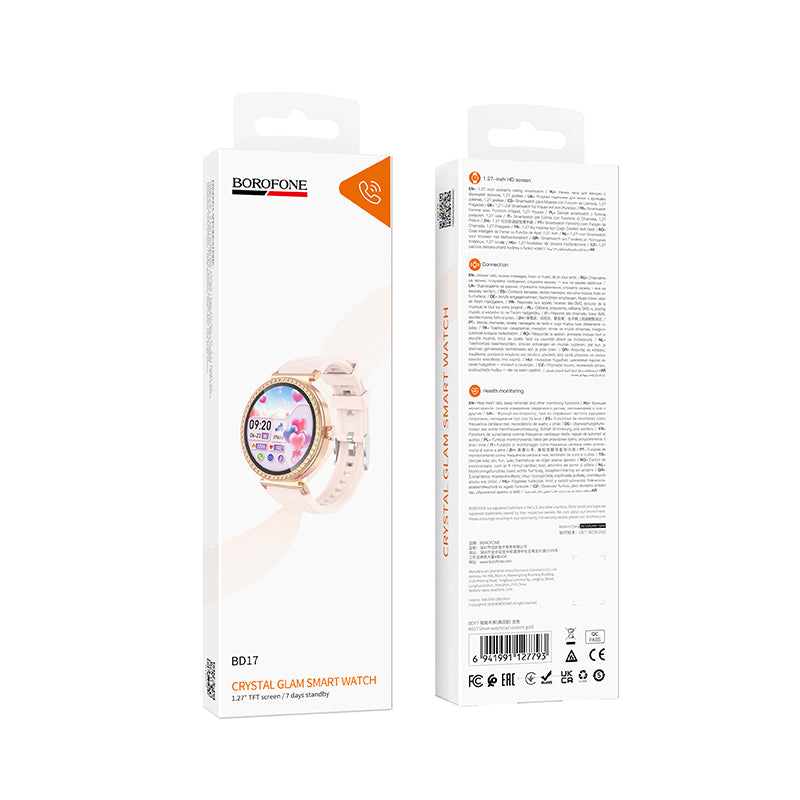 Smartklokke Borofone BD17 Call, Gull