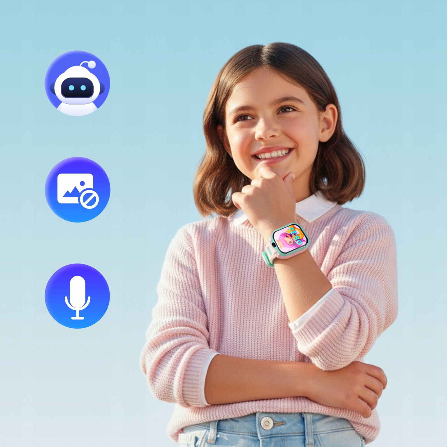Smartklokke Forever Kids Boost KW-530 Call, Rosa