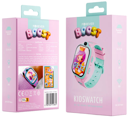 Smartklokke Forever Kids Boost KW-530 Call, Rosa