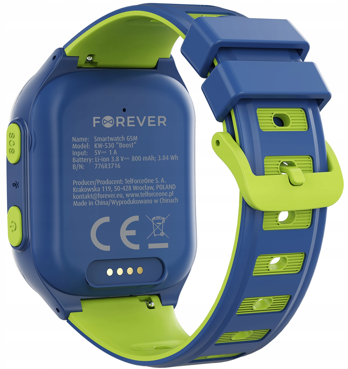 Smartklokke Forever Kids Boost KW-530 Call, Blå