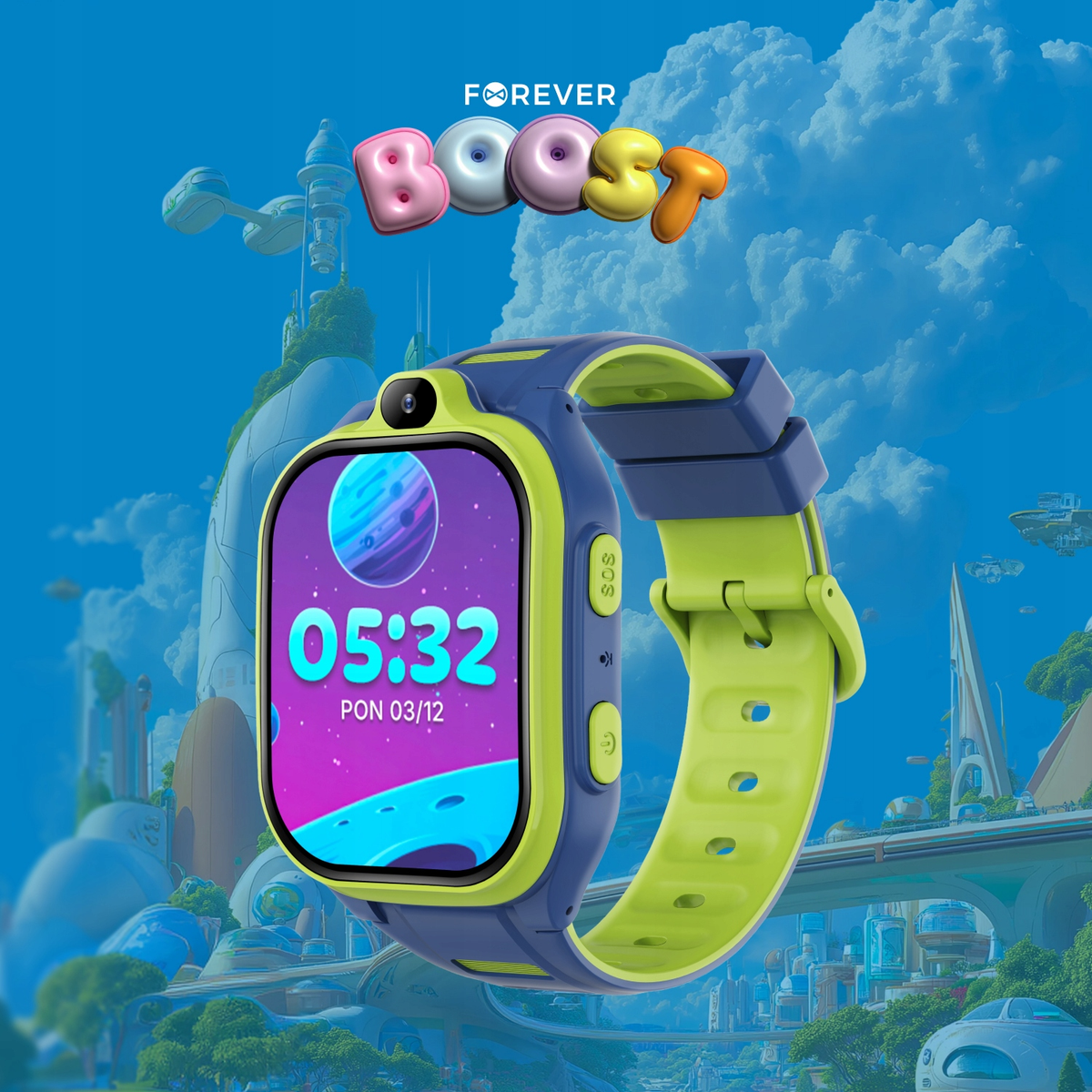 Smartklokke Forever Kids Boost KW-530 Call, Blå