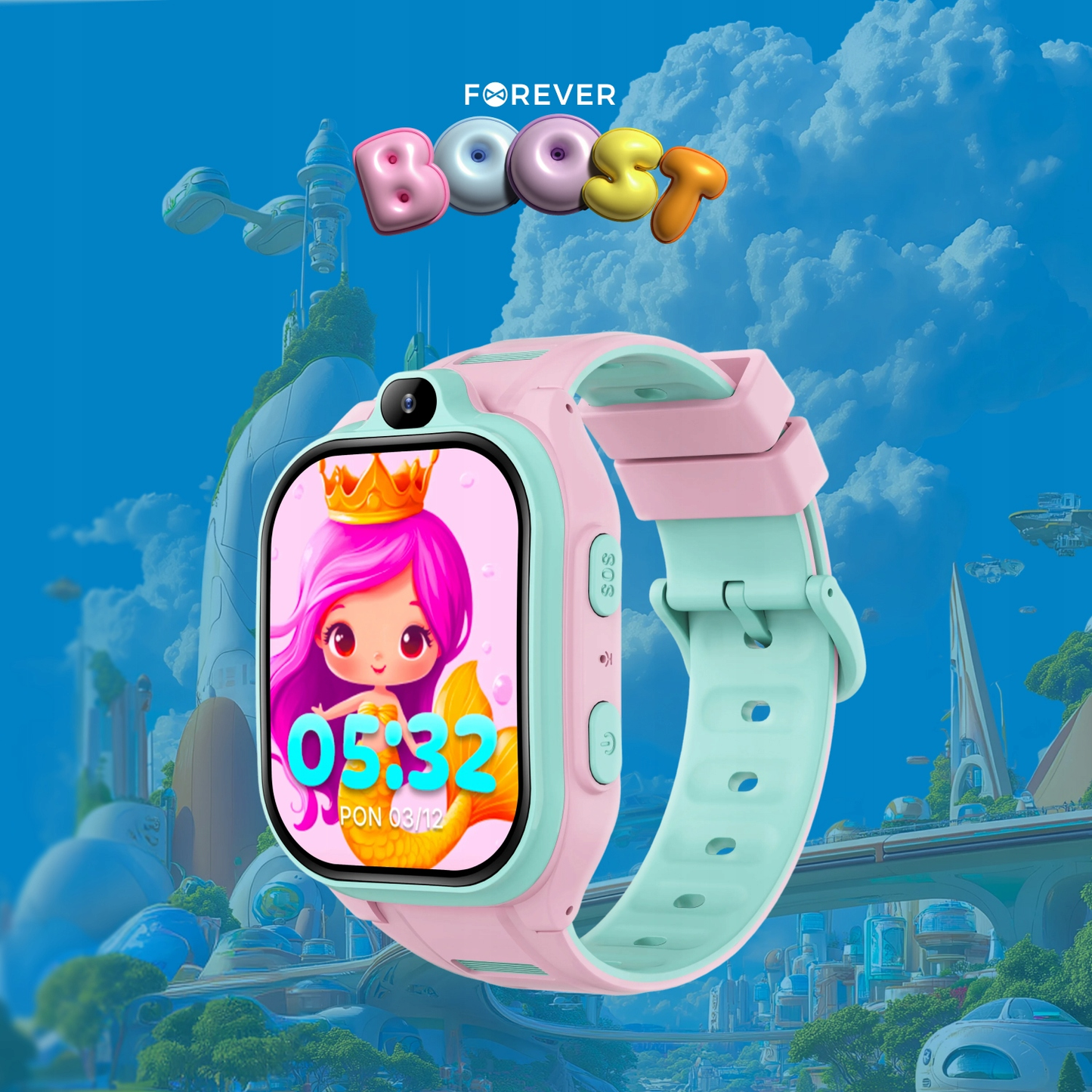 Smartklokke Forever Kids Boost KW-530 Call, Rosa