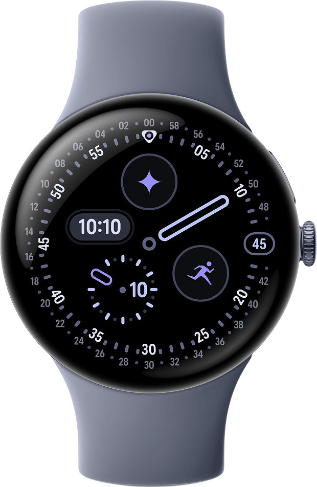Smartklokke Google Pixel Watch 4, 45mm, Grå, Reseglet GA10850-EU