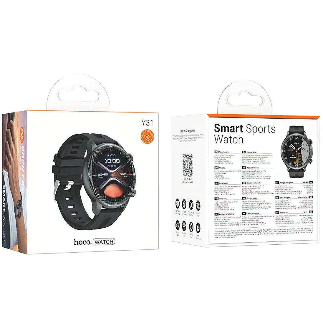 Smartwatch HOCO Y31 Call, Svart