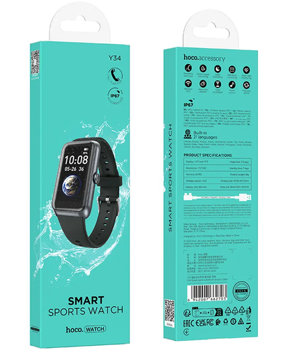 Smartklokke HOCO Y34 Call, Svart