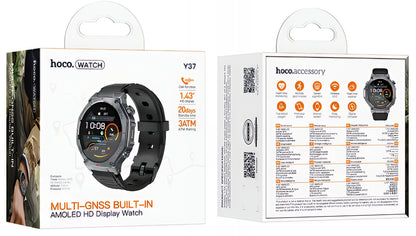 Smartwatch HOCO Y37 Call, Svart