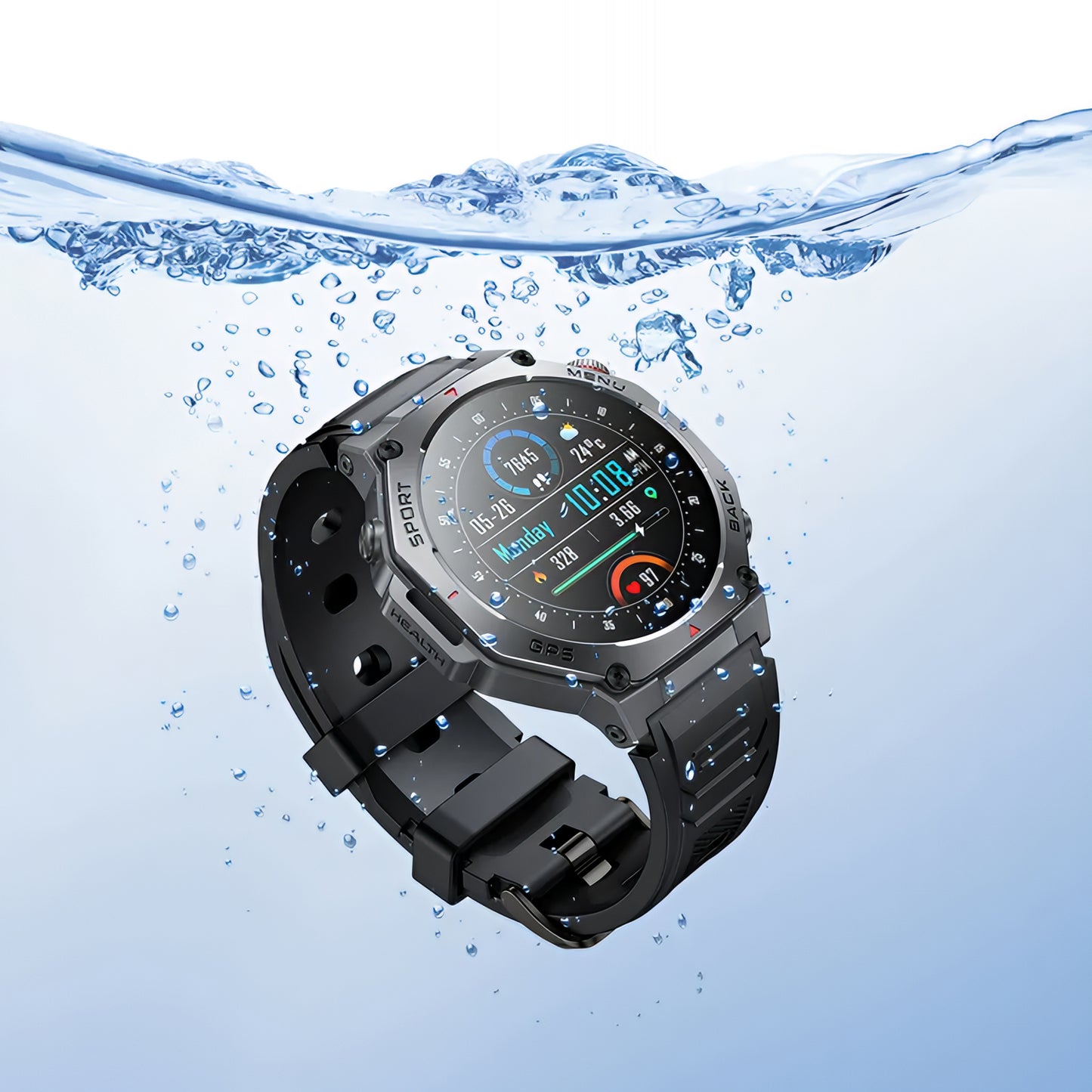Smartwatch HOCO Y37 Call, Svart