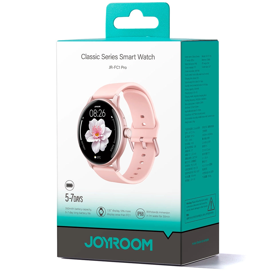 Smartwatch Joyroom JR-FC1 Pro Call, Rosa
