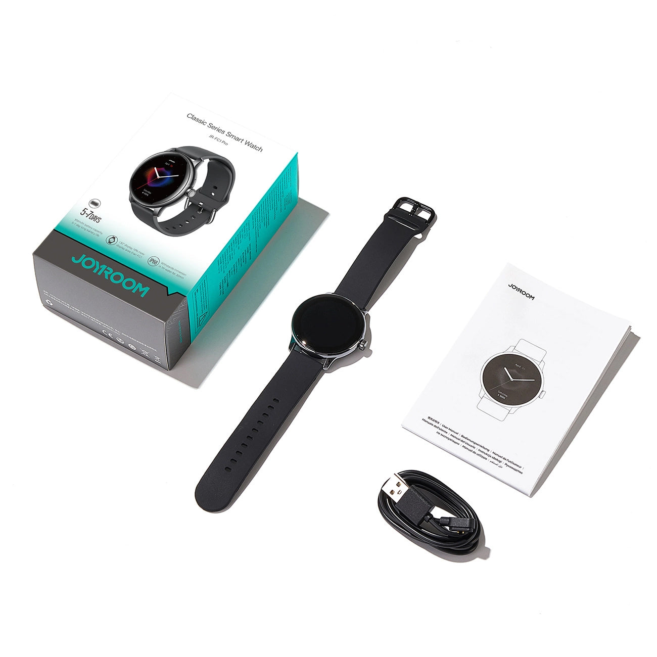 Smartwatch Joyroom JR-FC1 Pro Call, Svart