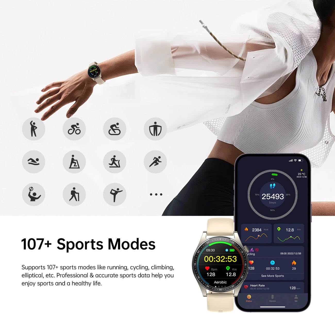 Smartwatch Joyroom JR-FC2 Call, Gull