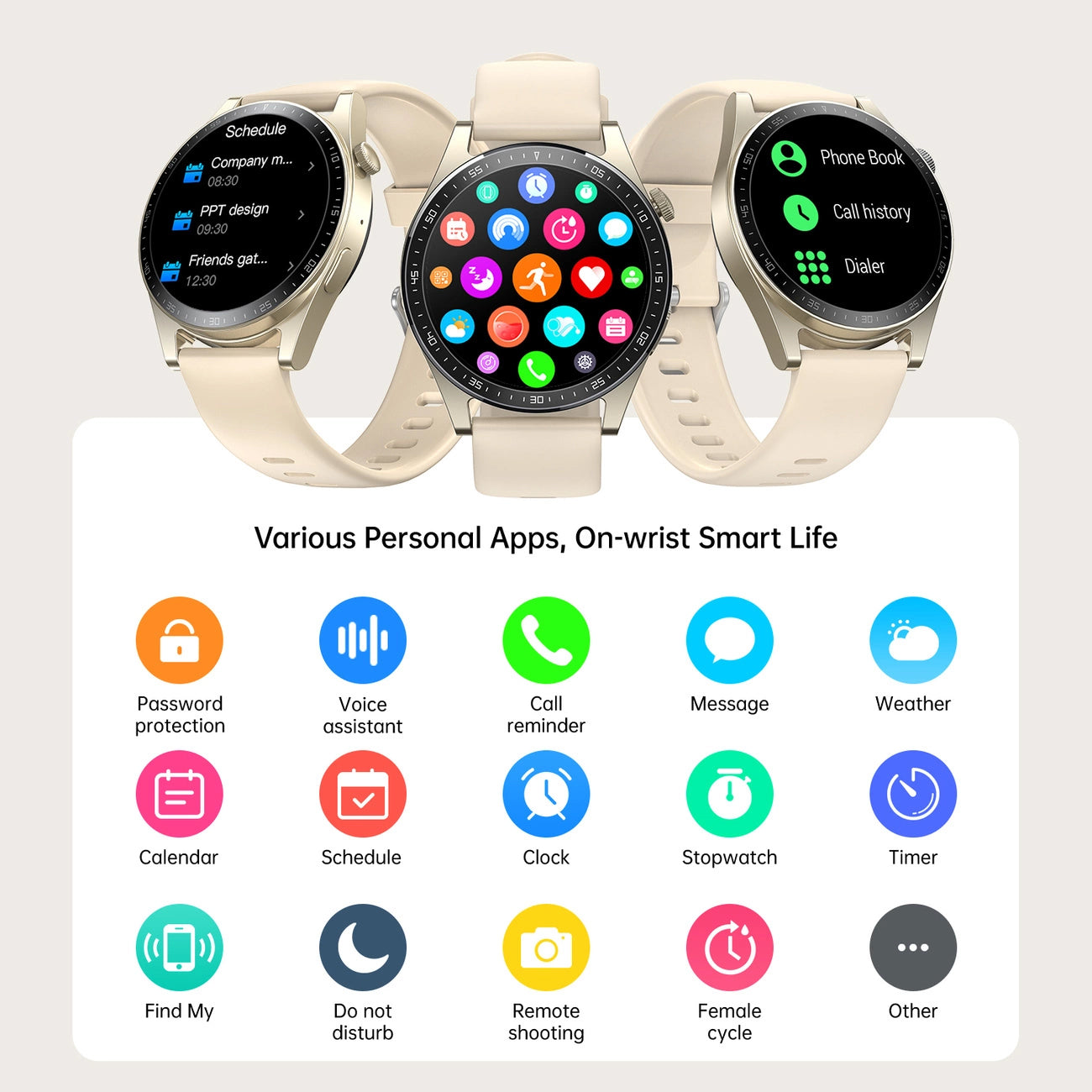 Smartwatch Joyroom JR-FC2 Call, Gull