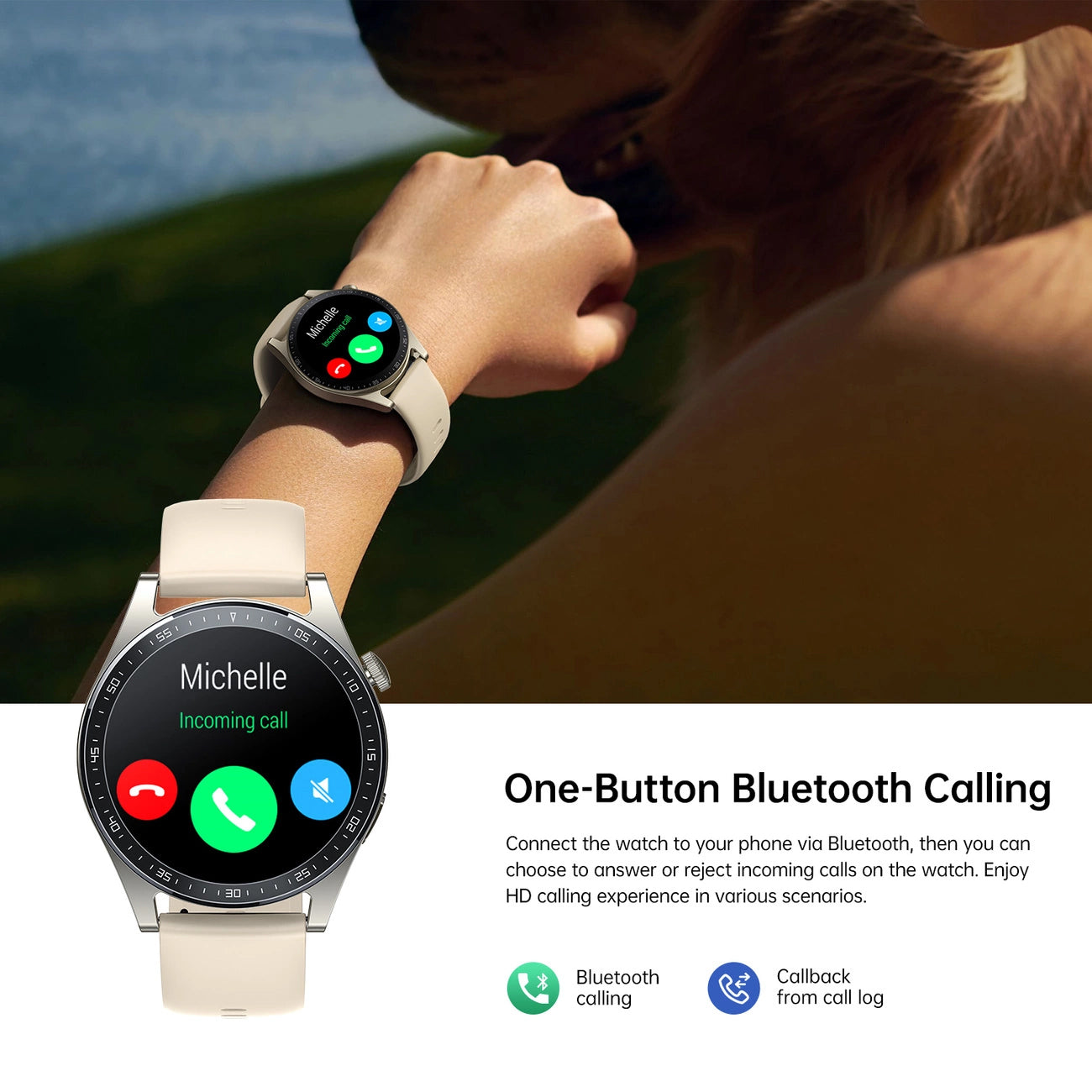 Smartwatch Joyroom JR-FC2 Call, Gull