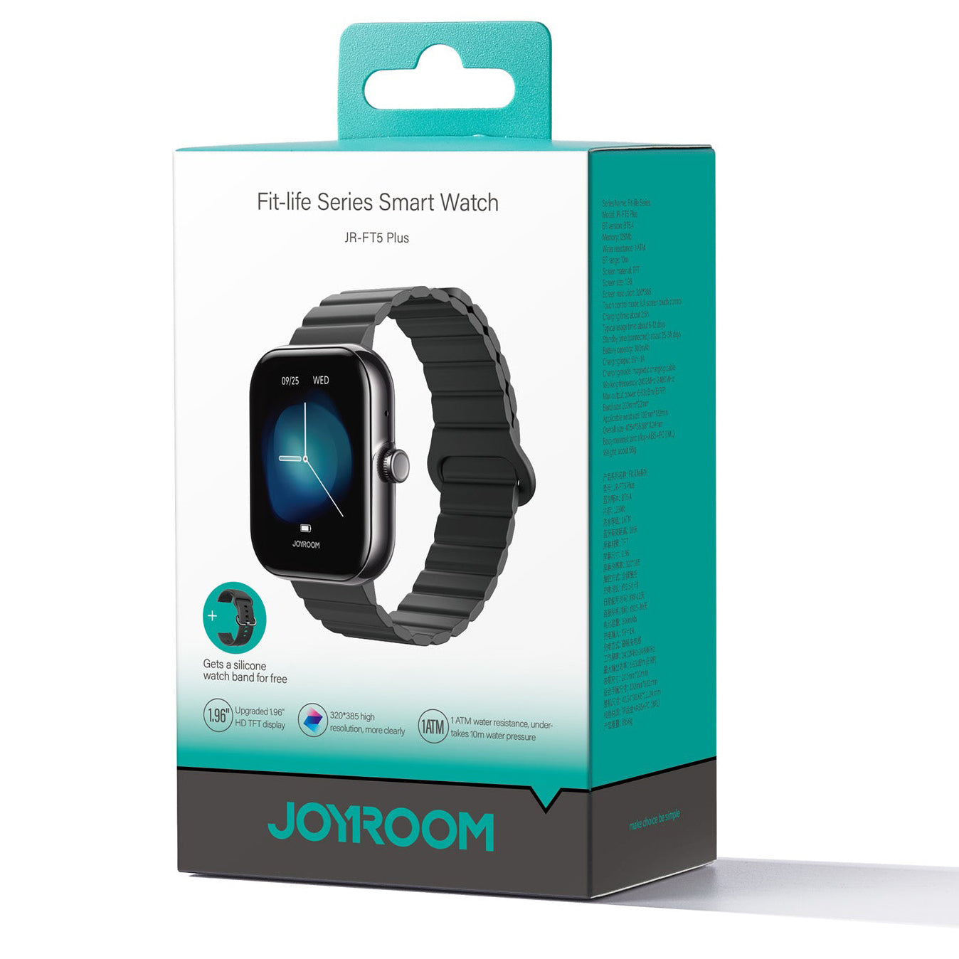 Smartwatch Joyroom JR-FT5 Plus Call, Svart