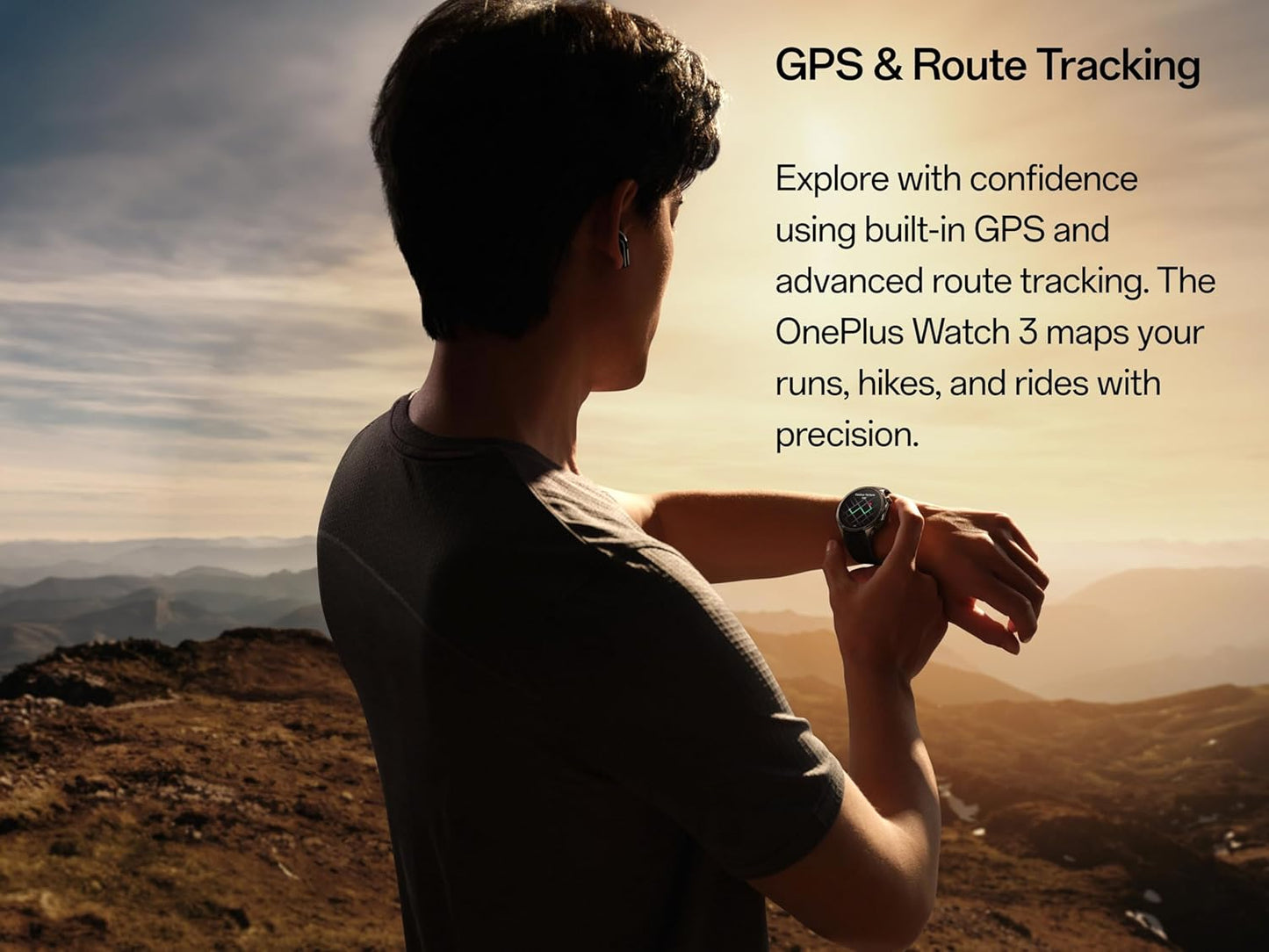 Smartwatch OnePlus Watch 3, 46mm, Svart 5491100340