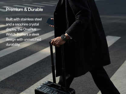 Smartwatch OnePlus Watch 3, 46mm, Svart 5491100340