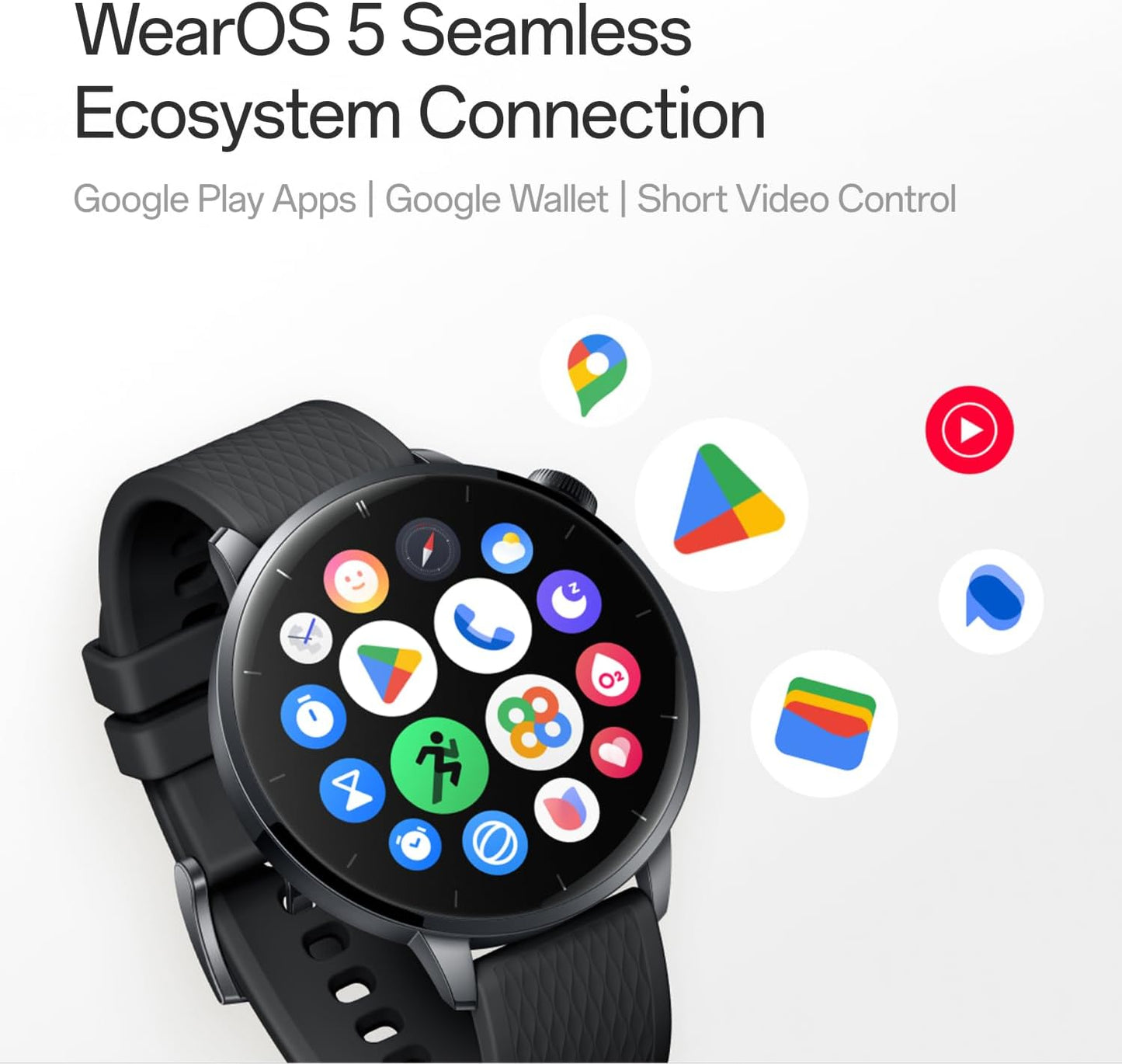 Smartklokke OnePlus Watch 3, 43mm, Svart 5491100421
