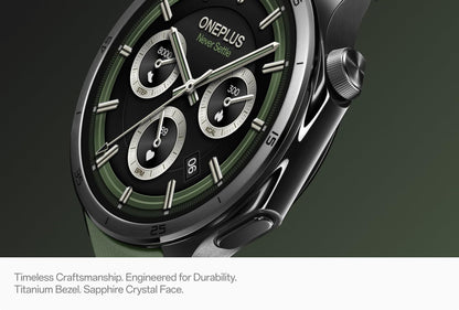 Smartklokke OnePlus Watch 3, 46mm, Grønn, Reseglet 5491100341