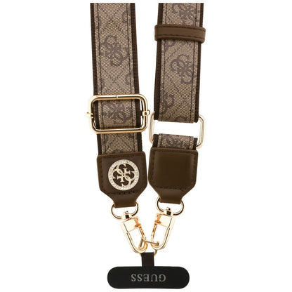 Telefonsnor Guess 4G Strass Metal Logo, Brun