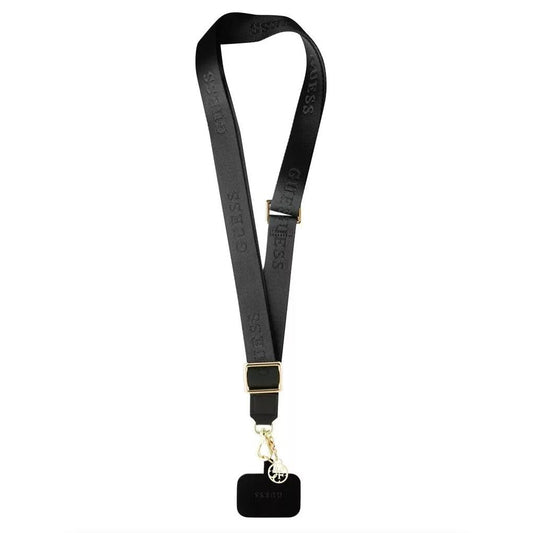 Guess Link Snap Telefon Snor, Svart