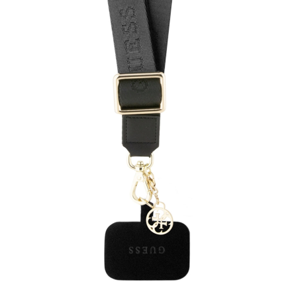 Guess Link Snap Telefon Snor, Svart