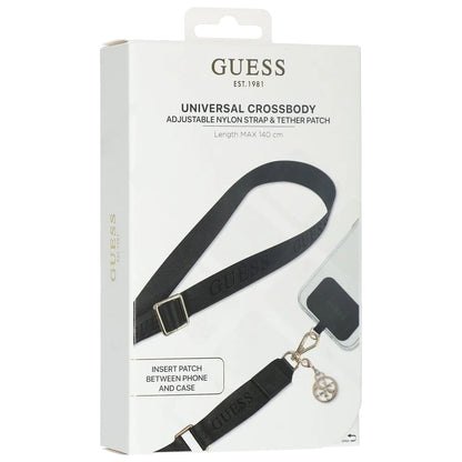 Guess Link Snap Telefon Snor, Svart