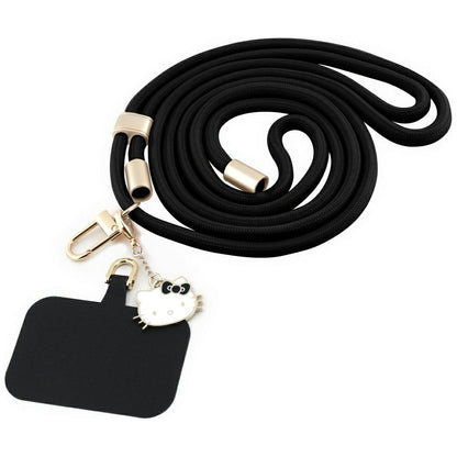 Hello Kitty Crossbody-telefonreim, svart
