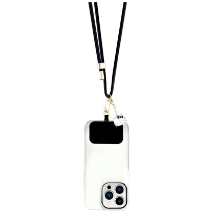 Hello Kitty Crossbody-telefonreim, svart