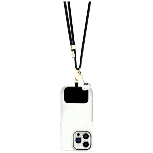 Hello Kitty Crossbody-telefonreim, svart
