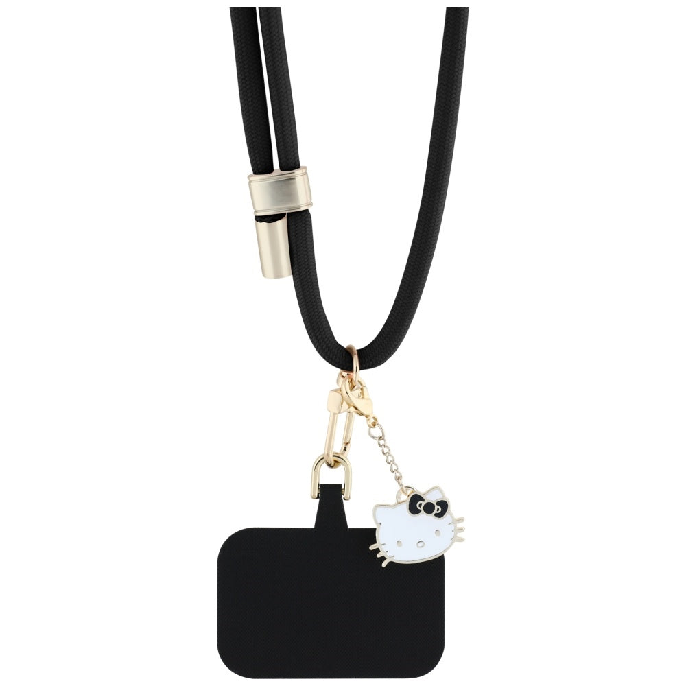 Hello Kitty Crossbody-telefonreim, svart
