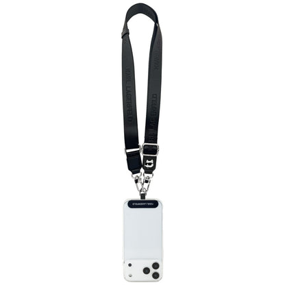 Karl Lagerfeld Choupette Metal Logo Telefon Snor, Svart