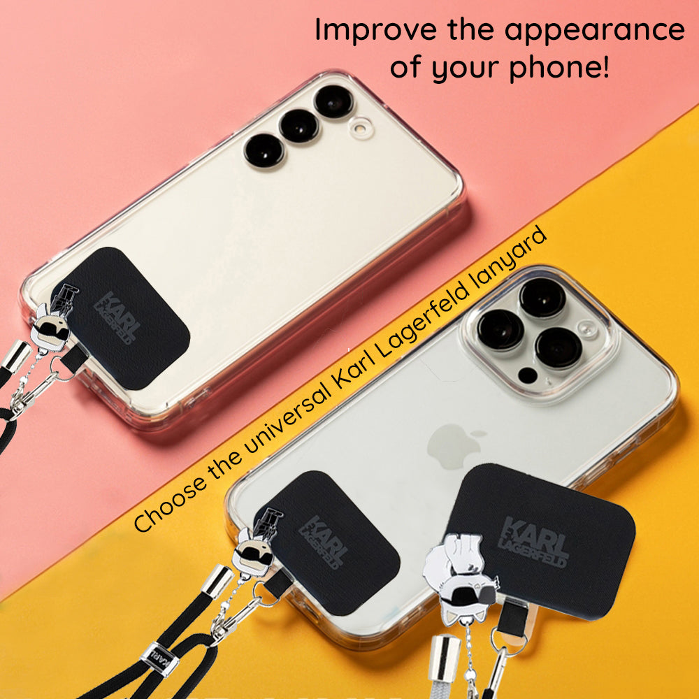 Telefonsnor Karl Lagerfeld Ikonik Karl, Universal, Svart