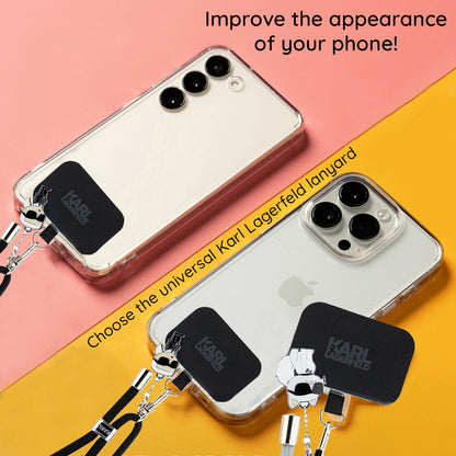 Telefonsnor Karl Lagerfeld Ikonik Karl, Universal, Svart