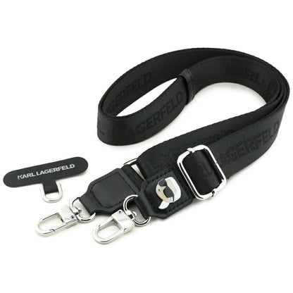 Karl Lagerfeld Telefon Snor Karl Metal Logo, Svart