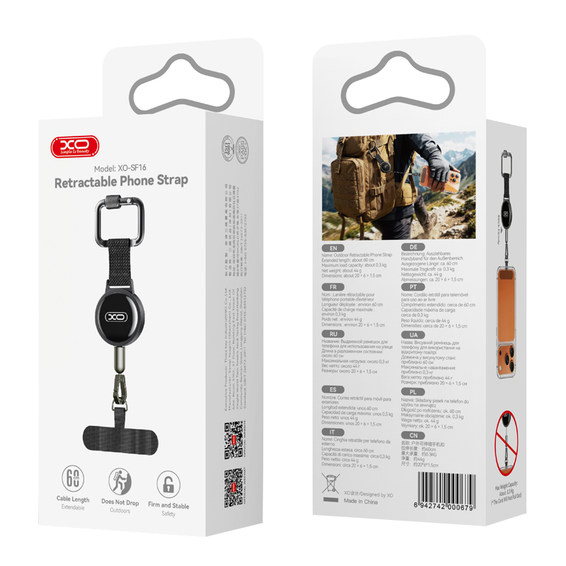 Telefonledning XO Design SF16, Svart