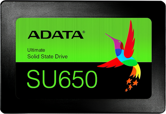 Solid State Drive (SSD) Adata SU650 Ultimate 3D, 480GB, 2,5 tommer, SATA III ASU650SS-480GT-R