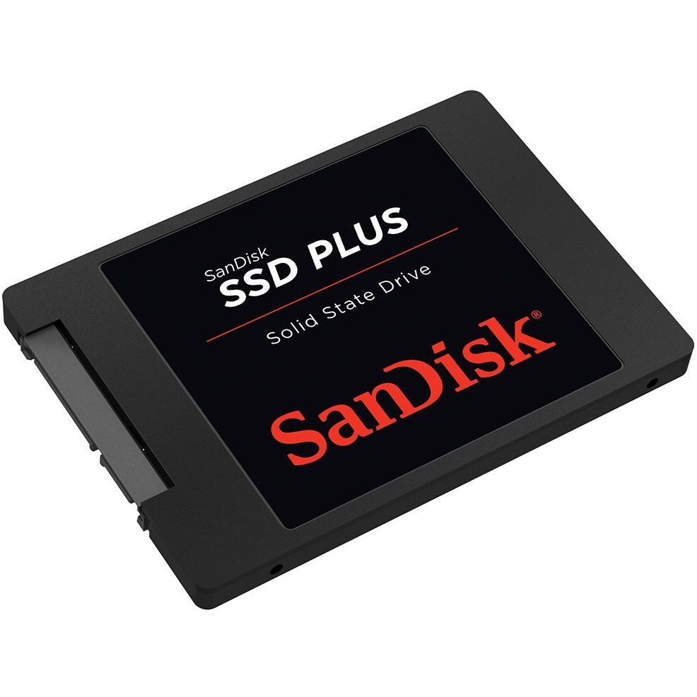 Solid State Drive (SSD) SanDisk Plus, 240GB, 2,5 tommer, SATA III SDSSDA-240G-G26