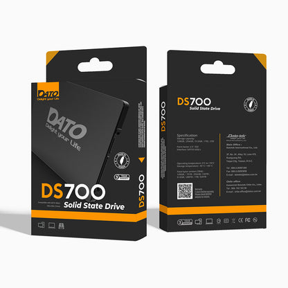 Solid State Drive (SSD) Dato, 2,5 tommer, 4TB, SATA III, Svart DS700SSD-4TB