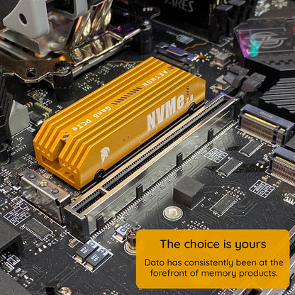 Solid State Drive (SSD) Dato Ares Aethon, NVME M.2, PCIe Gen5x4, 4TB, Svart ARSAT-4TB