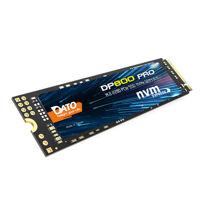 Solid State Drive (SSD) Dato DP800 Pro, NVME M.2 2280, PCIe, 4TB, Svart DP800PSSD-4TB